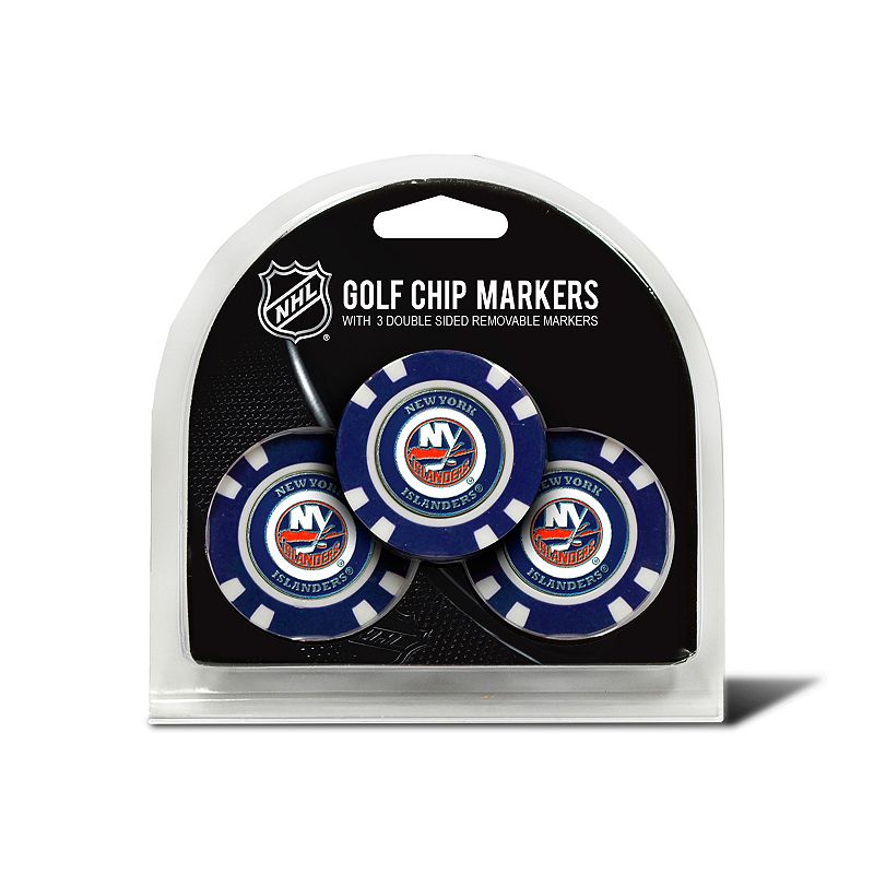 UPC 637556147882 product image for Team Golf New York Islanders 3-pack Poker Chip Ball Markers, Multicolor | upcitemdb.com