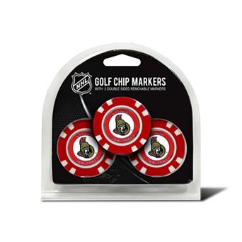 Team Golf Ottawa Senators 3-pack Poker Chip Ball Markers