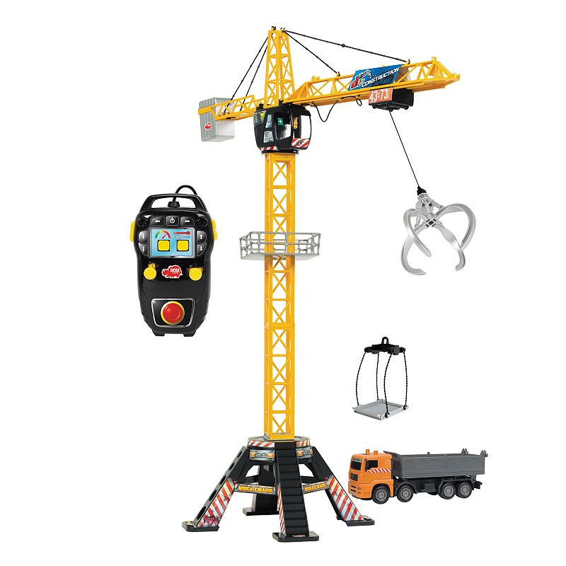 Dickie Toys Remote Control Mega Crane Set, Multicolor