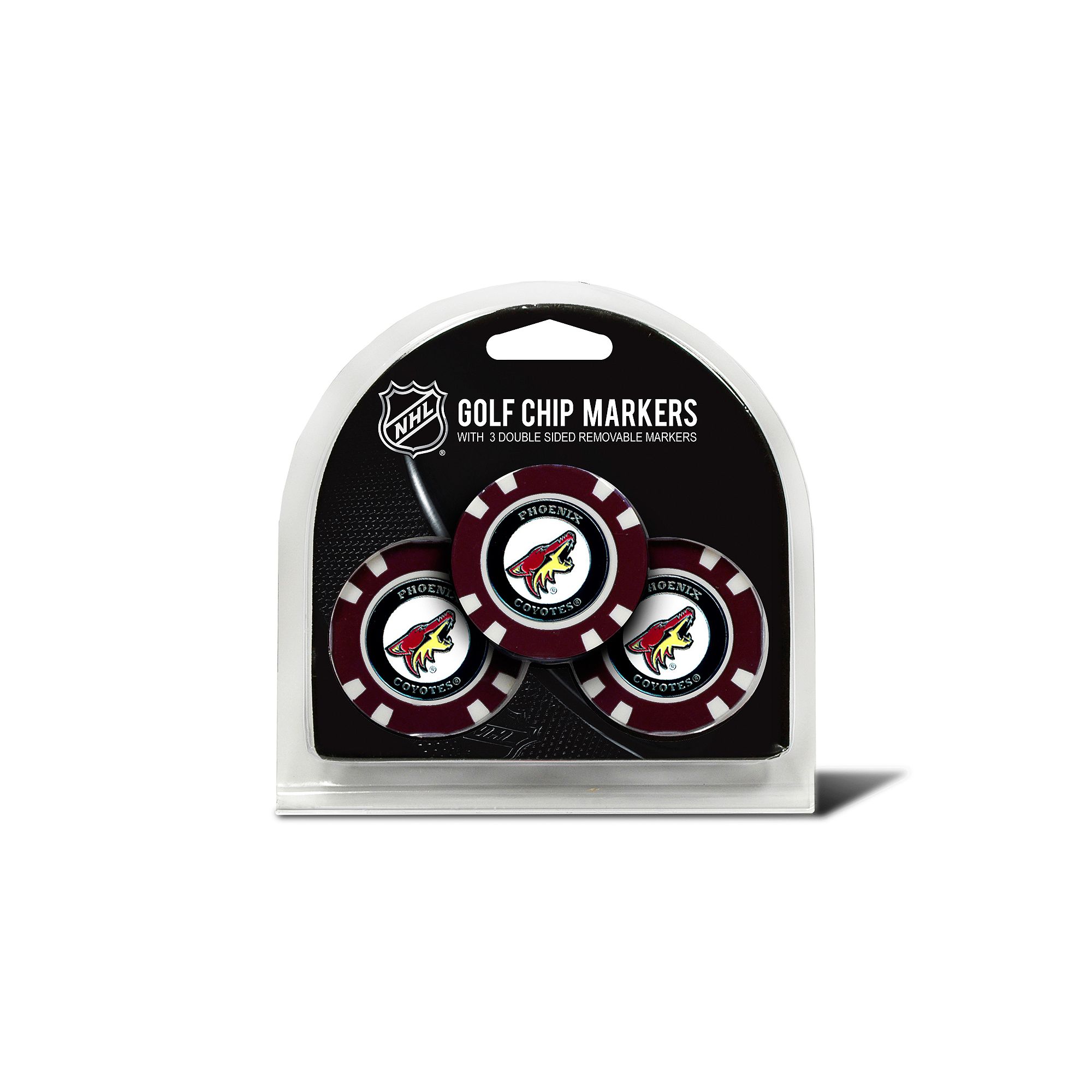 Team Golf Arizona Coyotes 3-pack Poker Chip Ball Markers, Coy Team