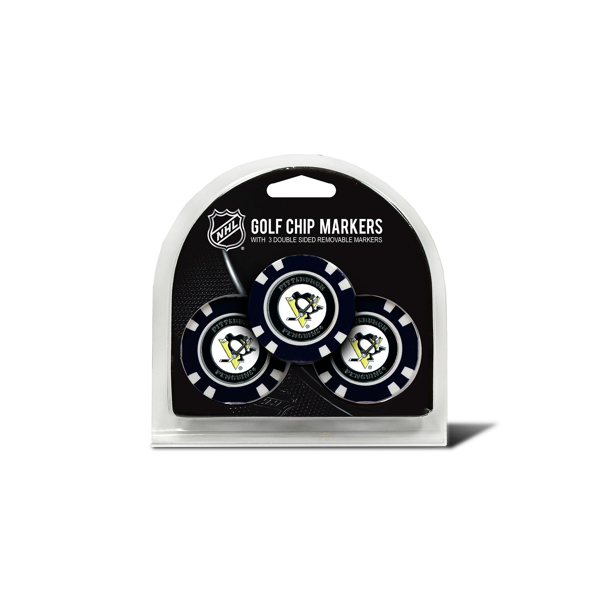 Team Golf Pittsburgh Penguins 3-pack Poker Chip Ball Markers