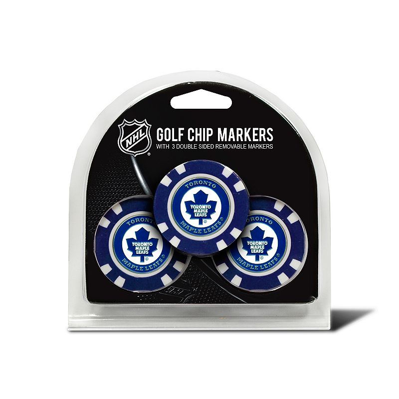 UPC 637556156884 product image for Team Golf Toronto Maple Leafs 3-pack Poker Chip Ball Markers, Multicolor | upcitemdb.com