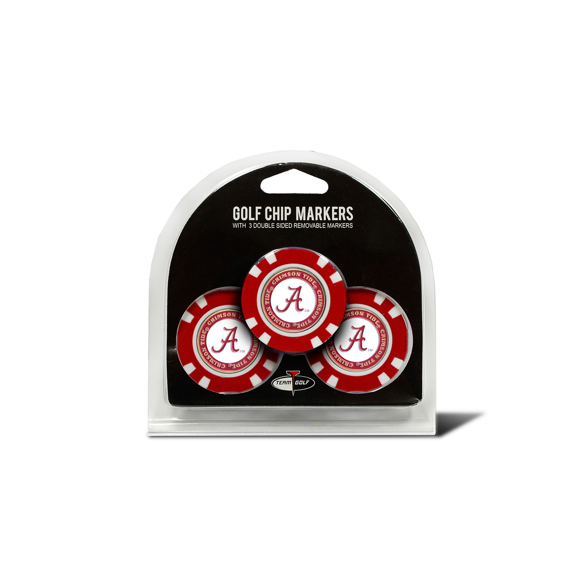 Team Golf Alabama Crimson Tide 3-pack Poker Chip Ball Markers