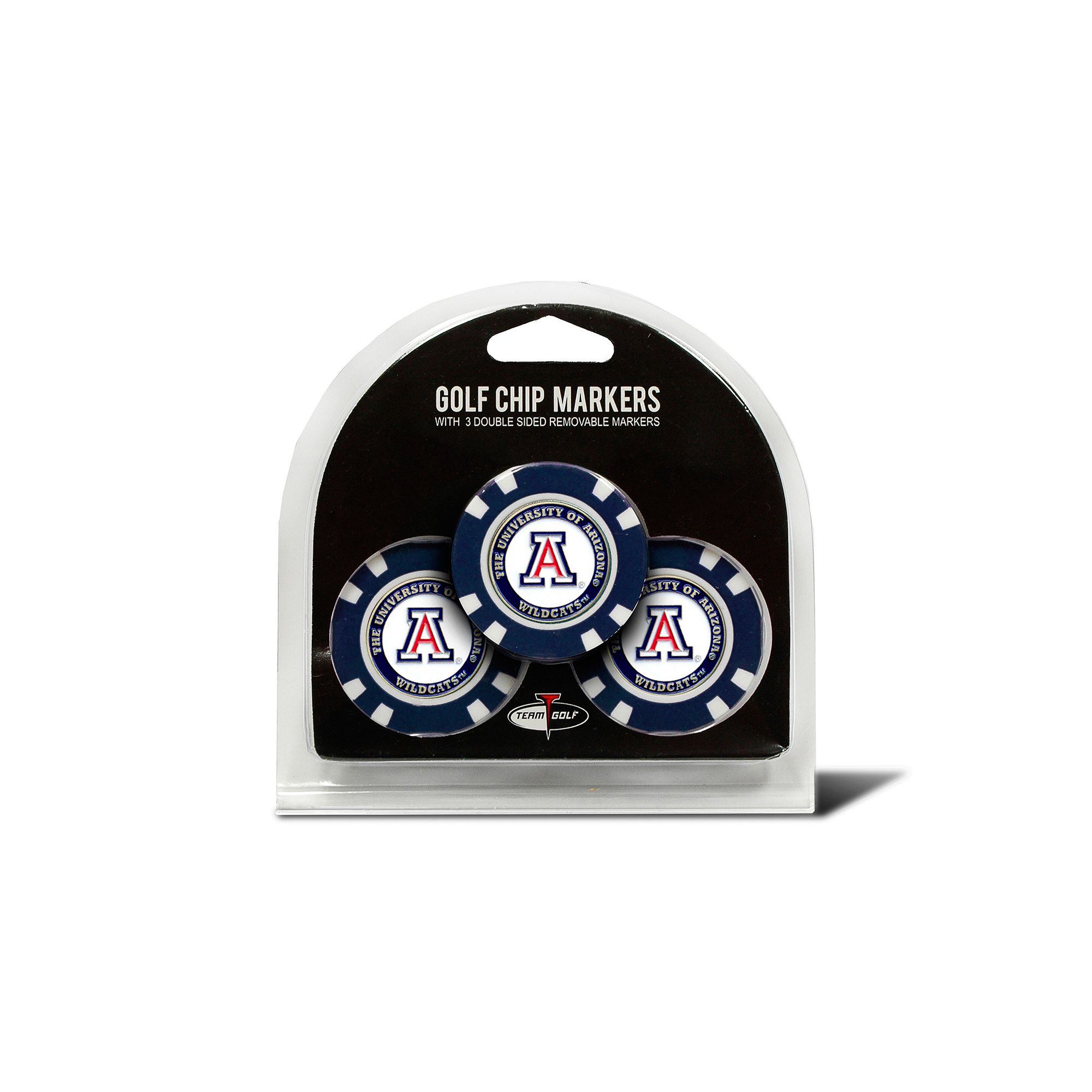 Team Golf Arizona Wildcats 3-pack Poker Chip Ball Markers