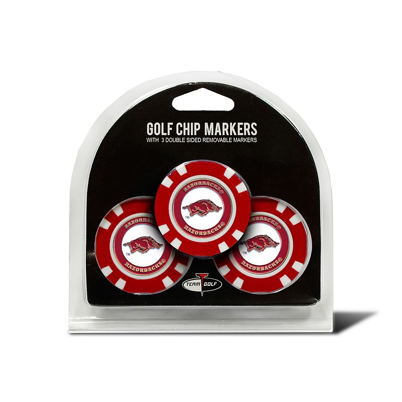 UPC 637556204882 product image for Team Golf Arkansas Razorbacks 3-pack Poker Chip Ball Markers, Multicolor | upcitemdb.com