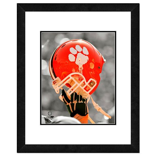 Clemson Tigers Team Helmet Framed 11