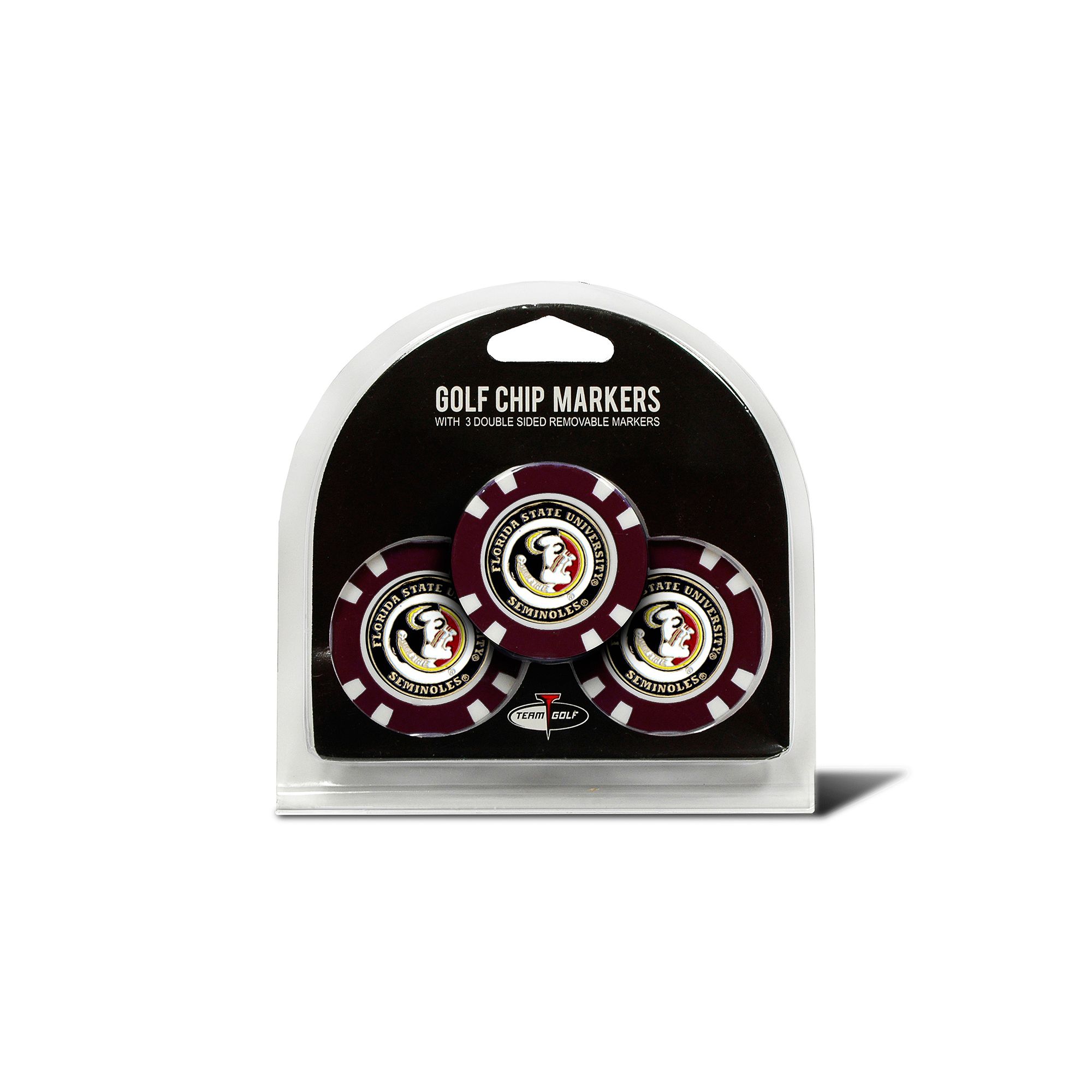 Team Golf Florida State Seminoles 3-pack Poker Chip Ball Markers