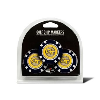 Team Golf Georgia Tech Yellow Jackets 3-pack Poker Chip Ball Markers