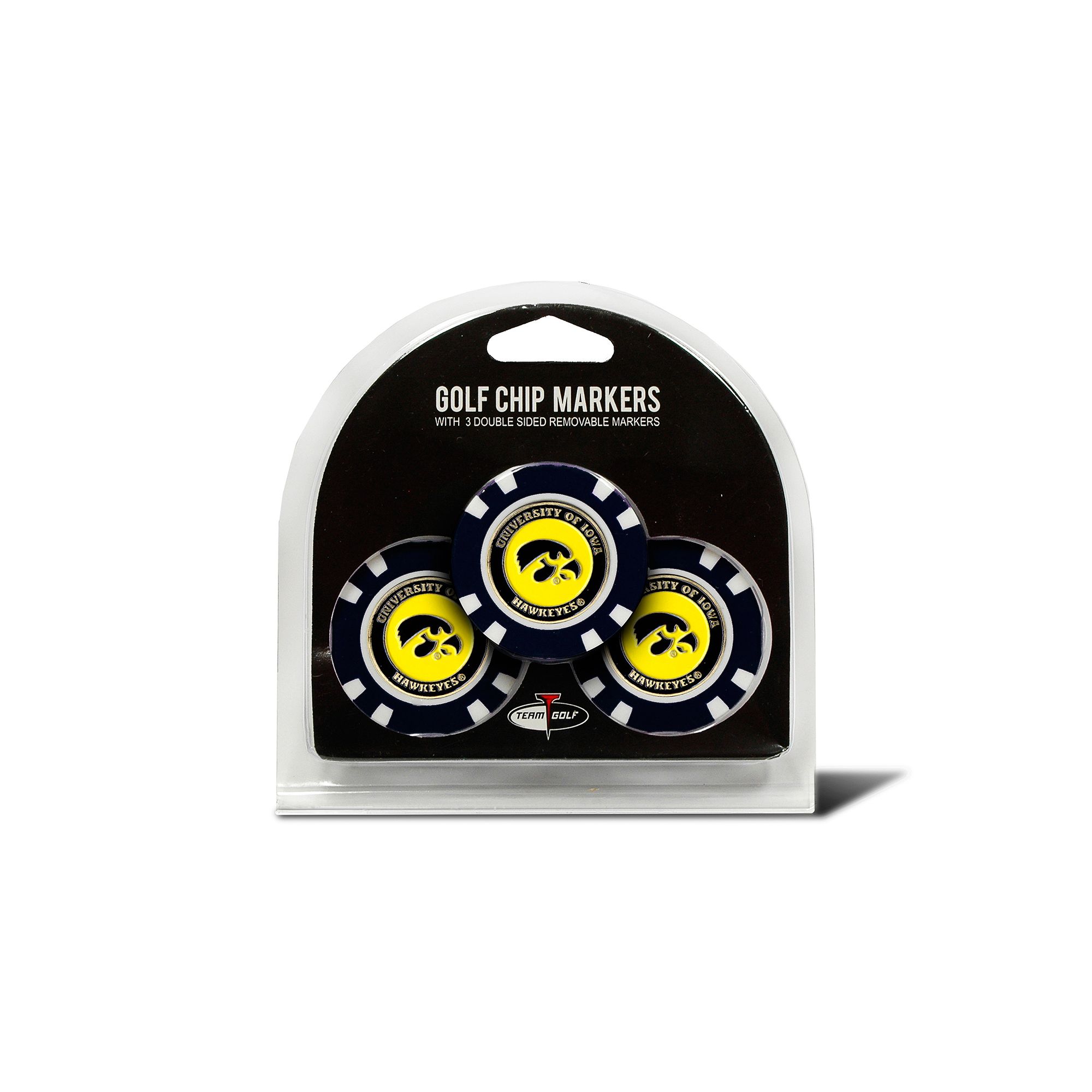 Team Golf Iowa Hawkeyes 3-pack Poker Chip Ball Markers