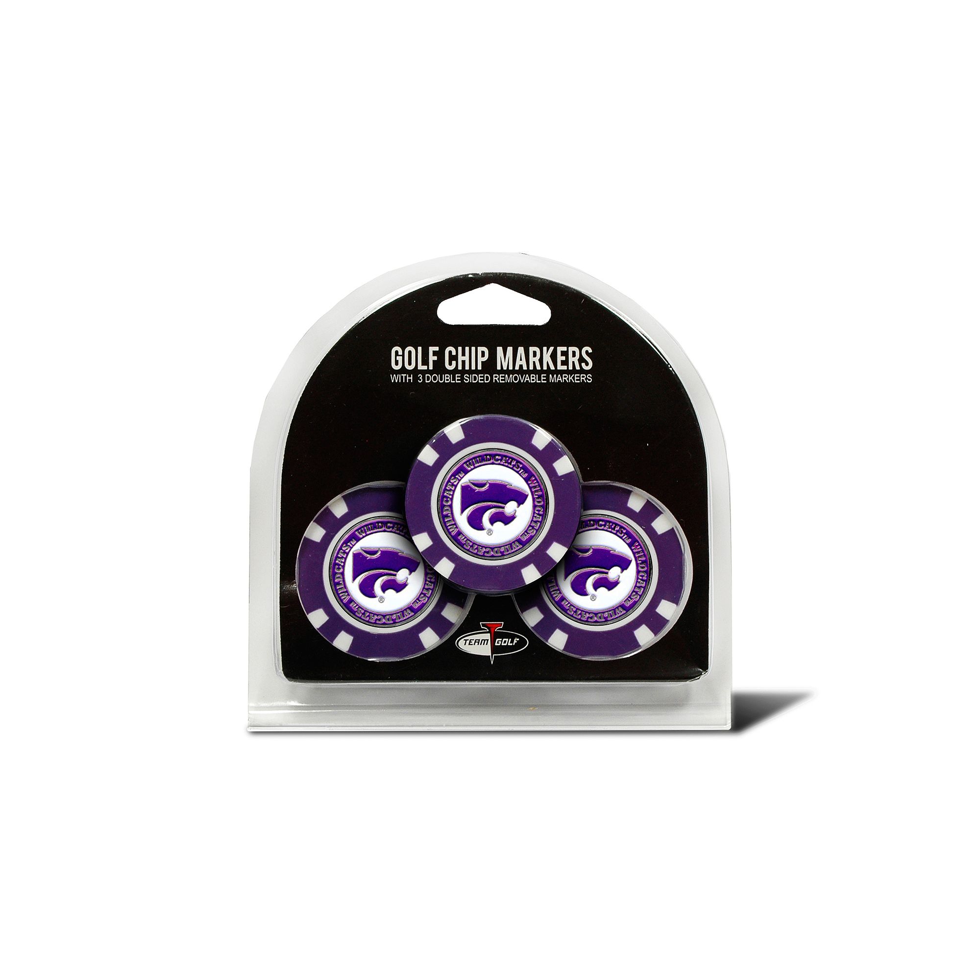 Team Golf Kansas State Wildcats 3-pack Poker Chip Ball Markers