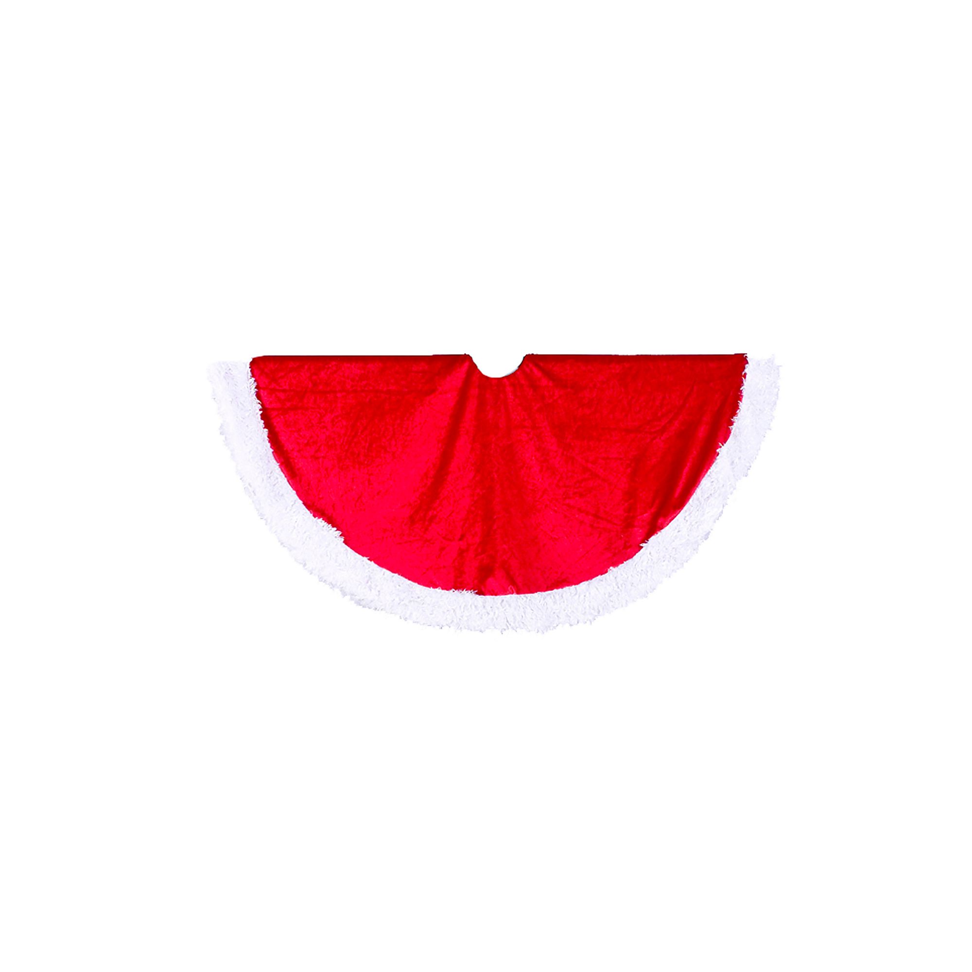 Kurt Adler Velvet 48-in. Christmas Tree Skirt, Red
