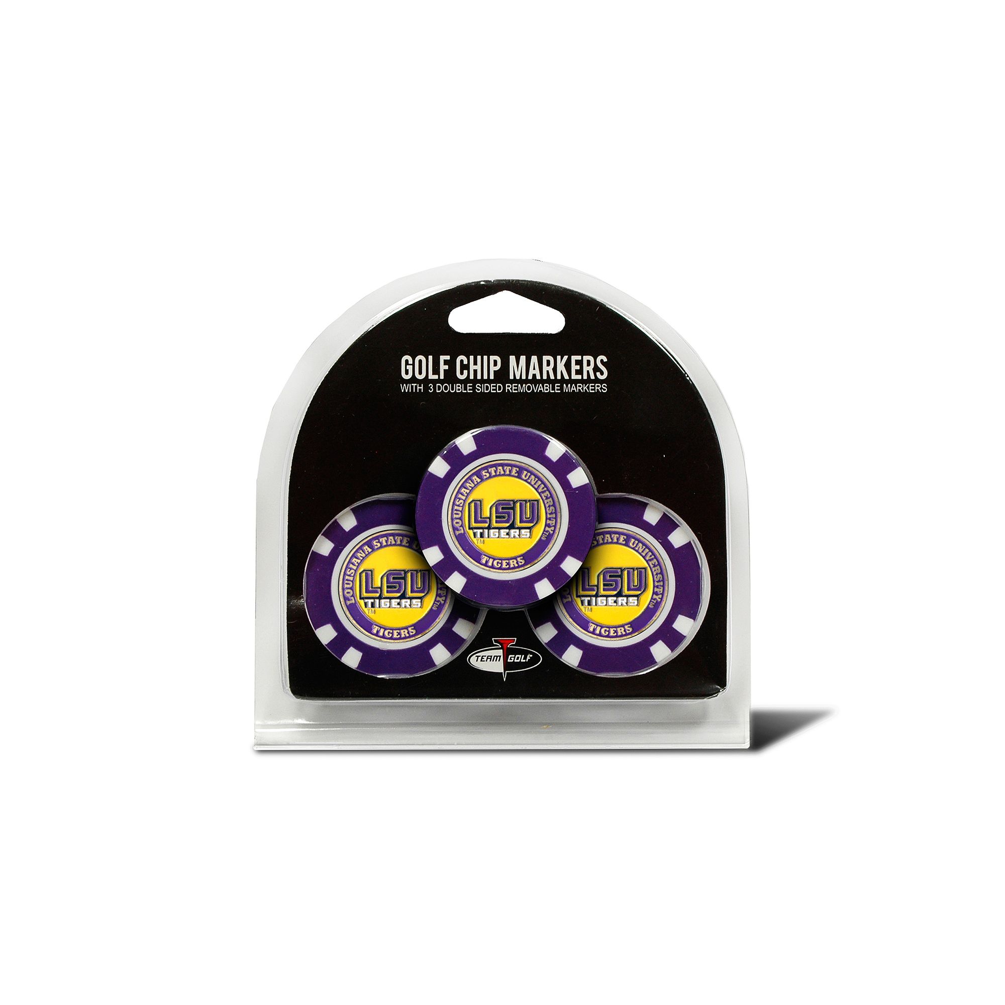 Team Golf LSU Tigers 3-pack Poker Chip Ball Markers