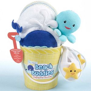 Baby Aspen Beach Buddies Bathtime Bucket Gift Set - Baby