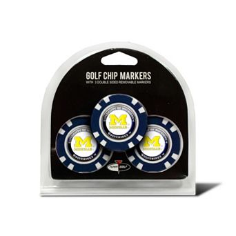 Team Golf Michigan Wolverines 3-pack Poker Chip Ball Markers