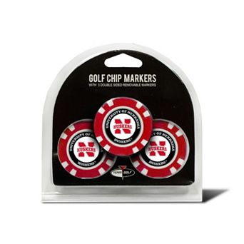 Team Golf Nebraska Cornhuskers 3-pack Poker Chip Ball Markers