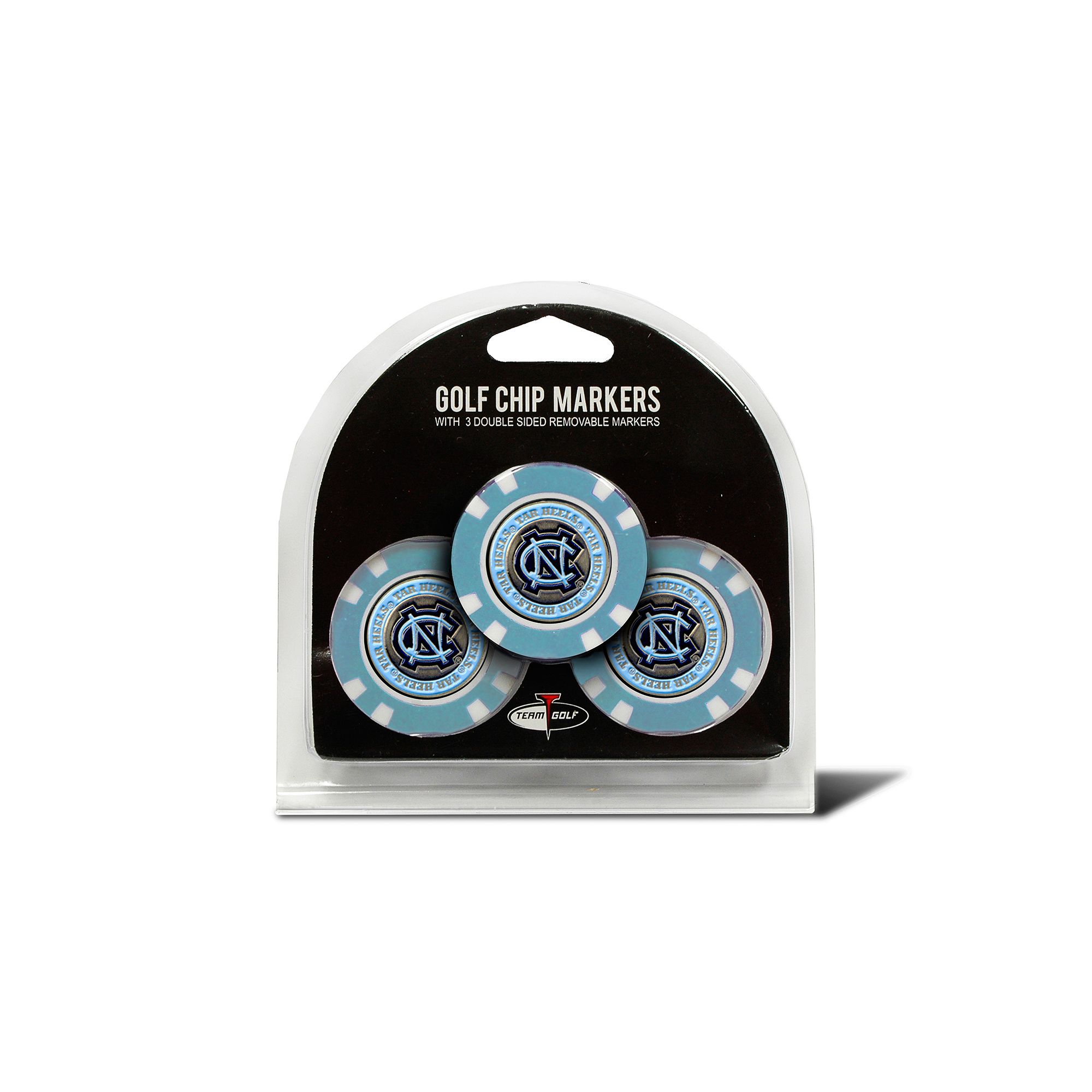 Team Golf North Carolina Tar Heels 3-pack Poker Chip Ball Markers