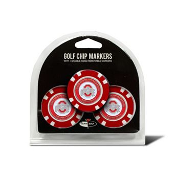 Team Golf Ohio State Buckeyes 3-pack Poker Chip Ball Markers