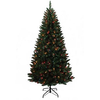 Kurt Adler 7-ft. Pre-Lit Color Point Pine Artificial Christmas Tree
