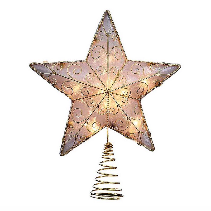 Kurt Adler 8.5-in. Reflector Star Christmas Tree Topper, Gold