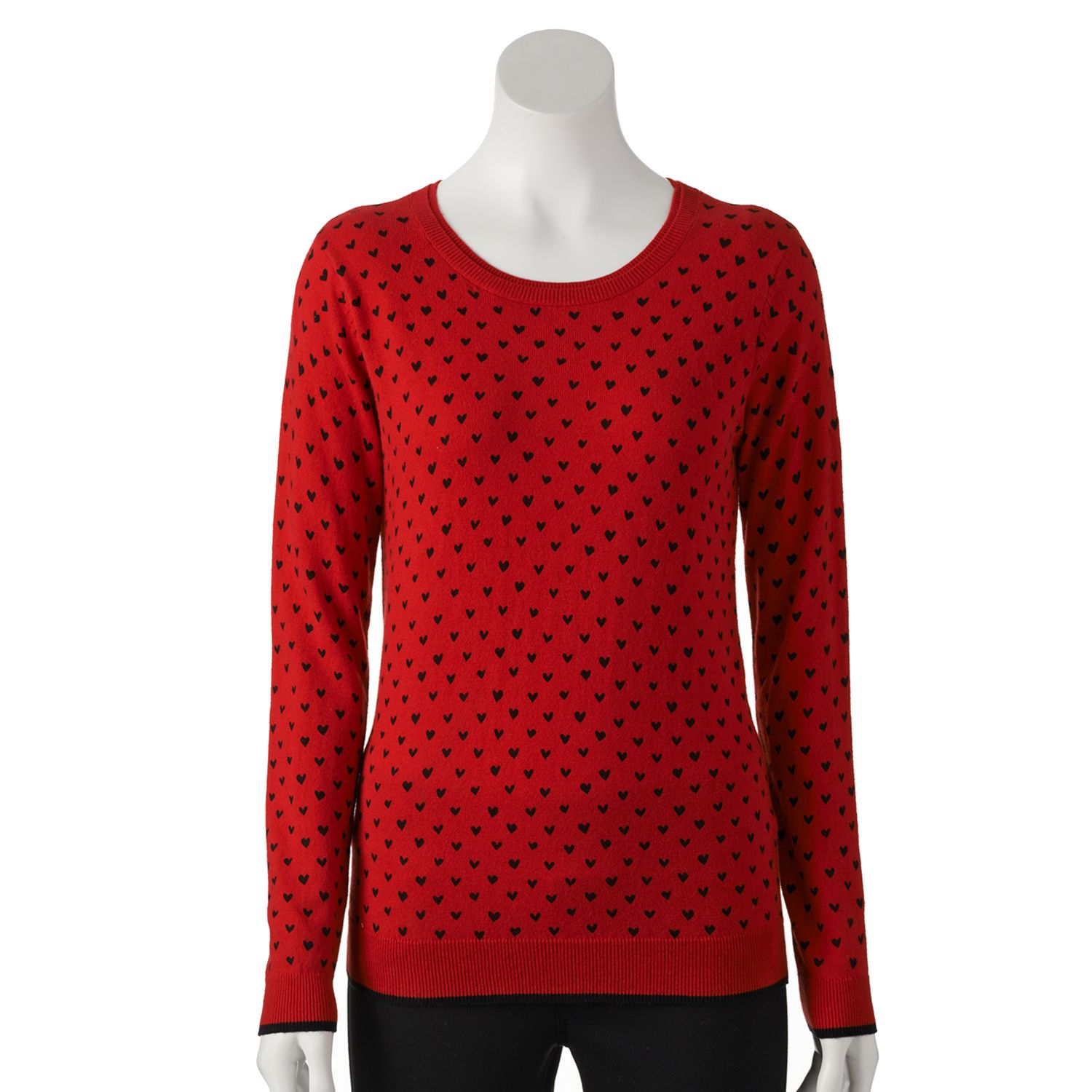 heart sweater women's