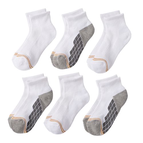 Boys GOLDTOE 6pk. Ultra Tec QuarterCrew Socks