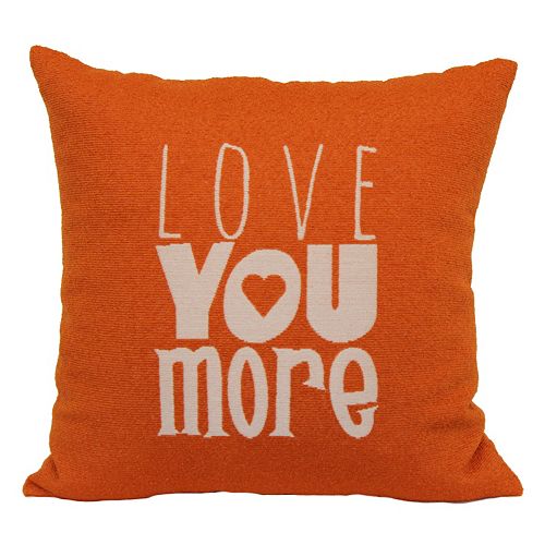 Love You More Throw Pillow