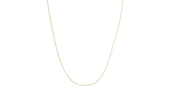 10k Gold Adjustable Box Chain Necklace - 22 in.