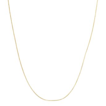 Jordan Blue 10k Gold Adjustable Box Chain Necklace - 22 in