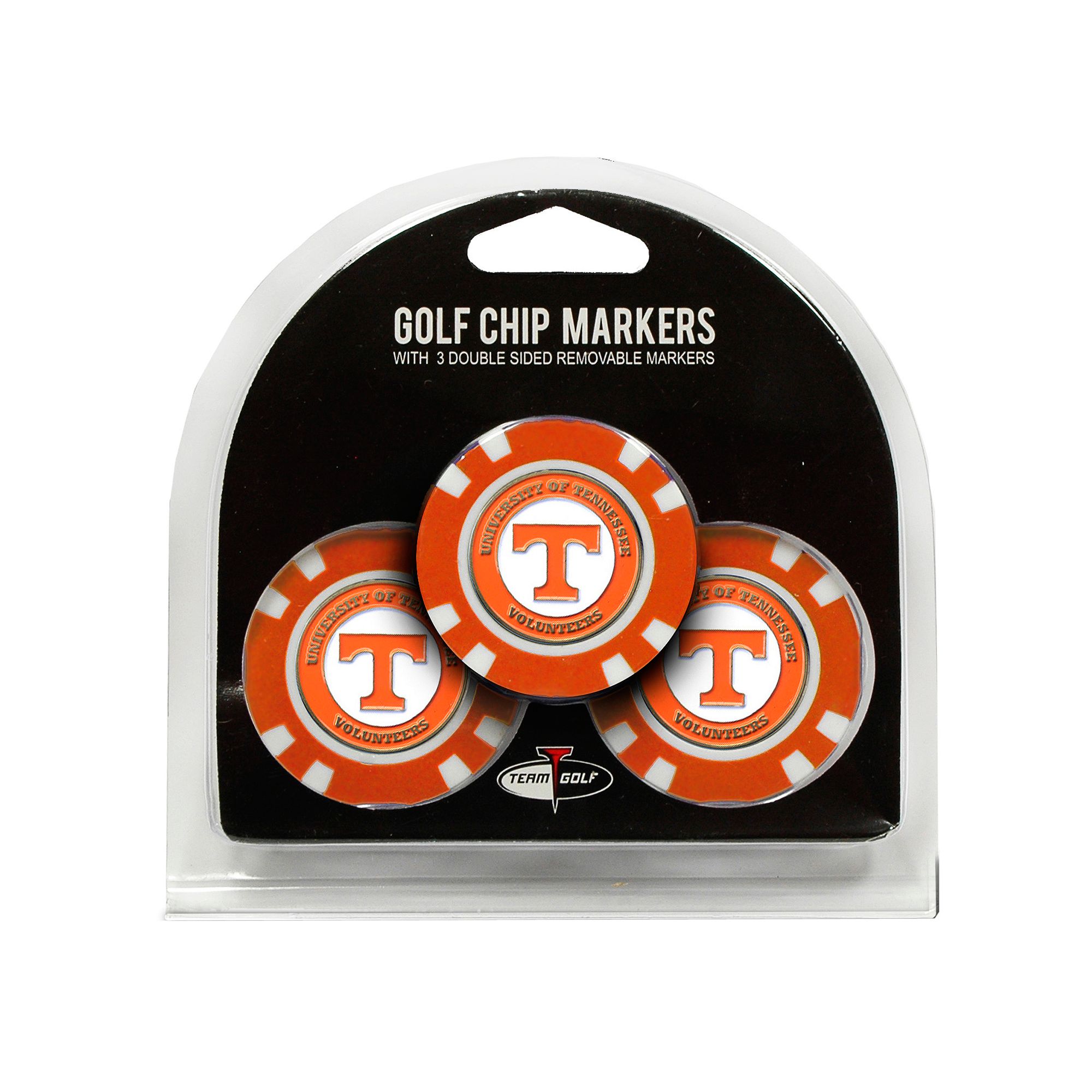 Team Golf Tennessee Volunteers 3-pack Poker Chip Ball Markers