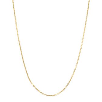 Jordan Blue 14k Gold-Plated Silver Adjustable Cable Chain Necklace - 22 in