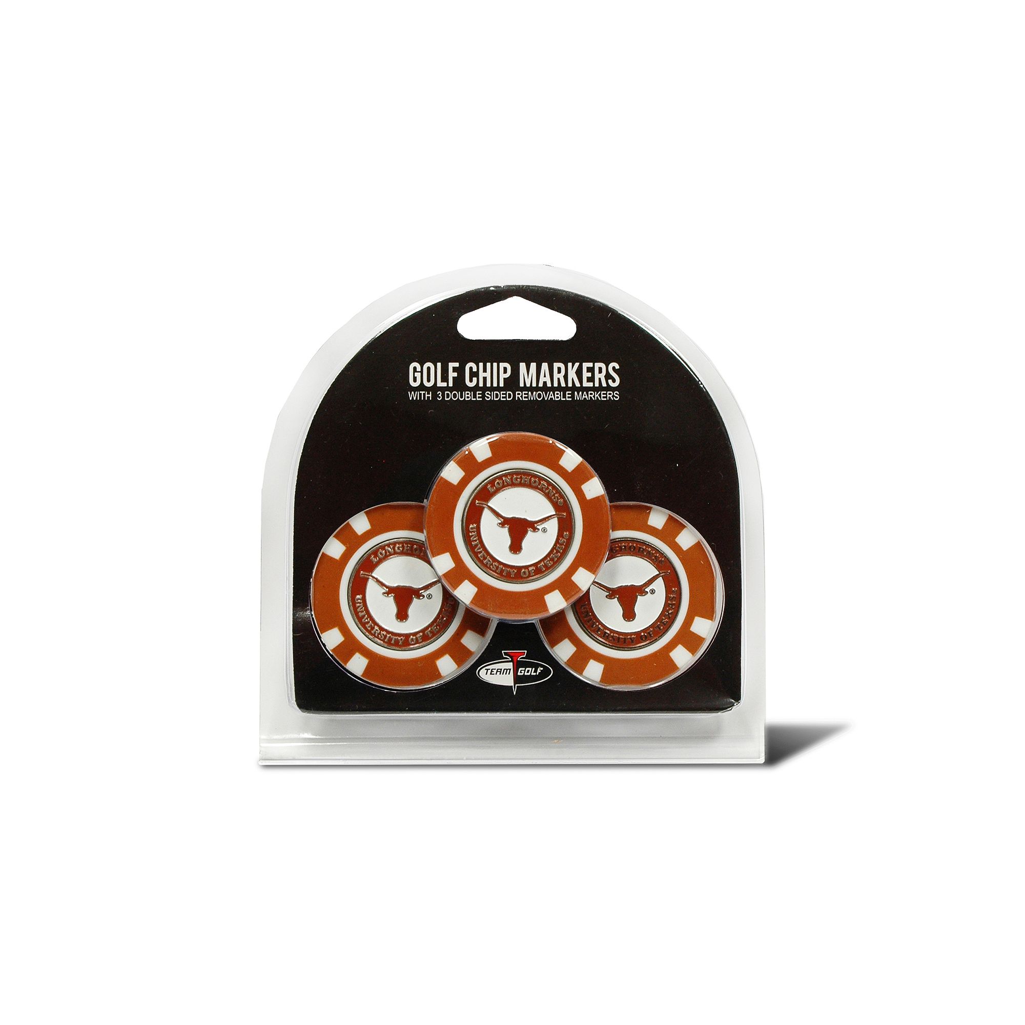 Team Golf Texas Longhorns 3-pack Poker Chip Ball Markers