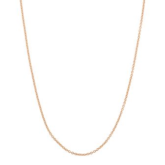 Jordan Blue 14k Rose Gold-Plated Silver Adjustable Cable Chain Necklace - 22 in