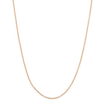 Jordan Blue 14k Rose Gold-Plated Silver Adjustable Cable Chain Necklace - 22 in