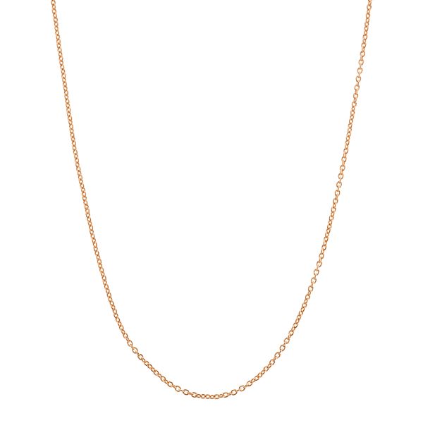 Jordan Blue 14k Rose Gold-Plated Silver Adjustable Cable Chain Necklace ...