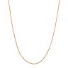 14k Rose Gold-Plated Silver Adjustable Cable Chain Necklace - 22 in.
