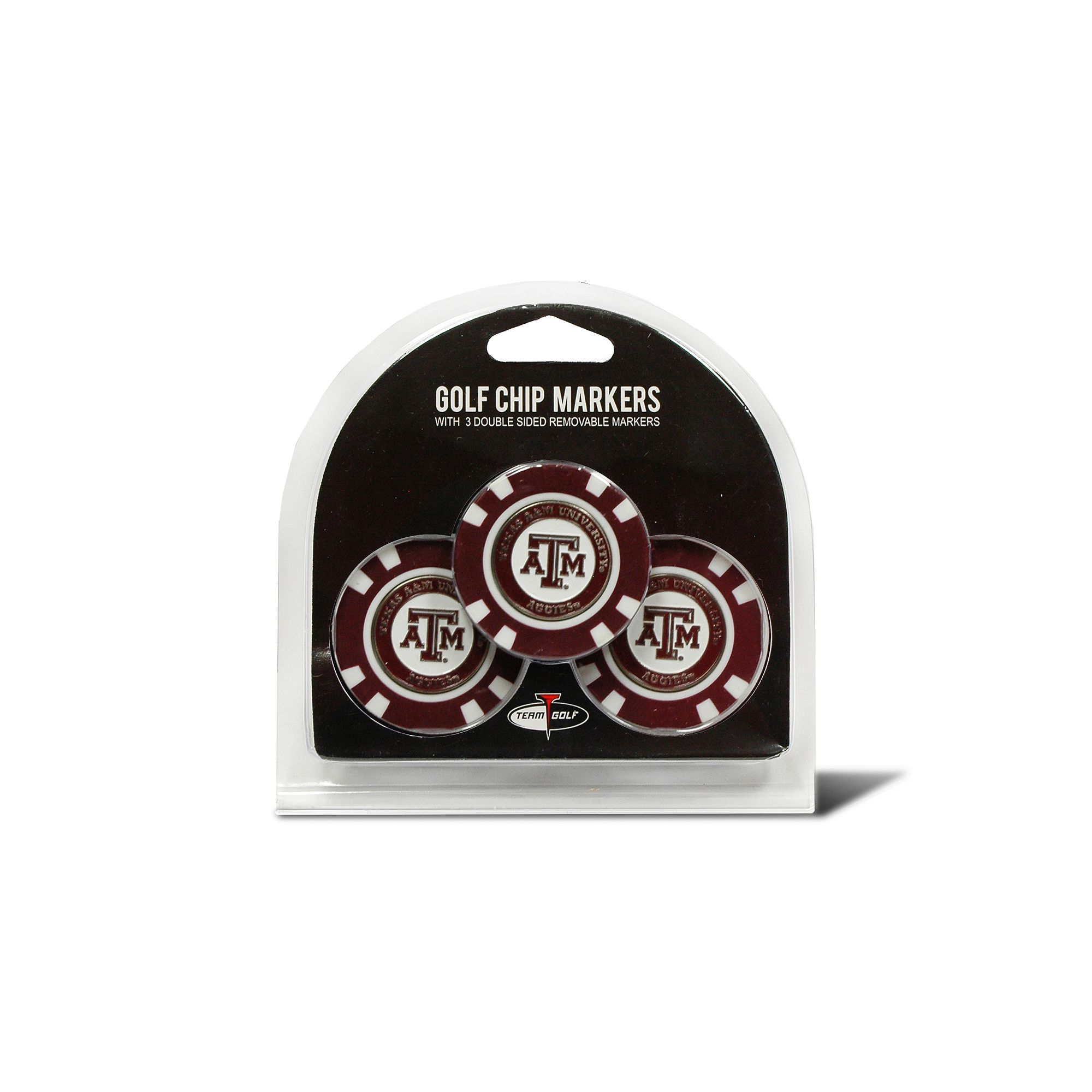 Team Golf Texas A&M Aggies 3-pack Poker Chip Ball Markers