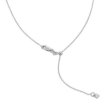 Jordan Blue Sterling Silver Cable Chain Necklace