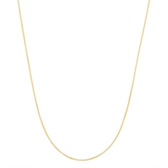 Jordan Blue 14k Gold-Plated Silver Adjustable Box Chain Necklace - 22 in