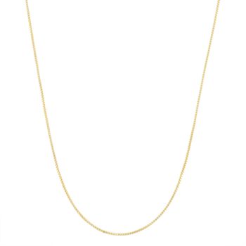 Jordan Blue 14k Gold-Plated Silver Adjustable Box Chain Necklace - 22 in.