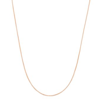 Jordan Blue 14k Rose Gold-Plated Silver Adjustable Box Chain Necklace - 22 in