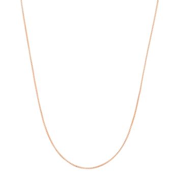 Jordan Blue 14k Rose Gold-Plated Silver Adjustable Box Chain Necklace - 22 in