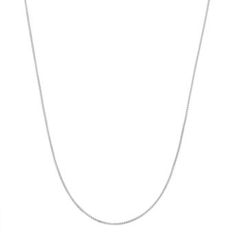 Jordan Blue Sterling Silver Box Chain Necklace