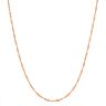 14k Rose Gold-Plated Silver Adjustable Singapore Chain Necklace - 22 in.