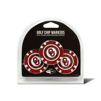 Team Golf Oklahoma Sooners 3-pack Poker Chip Ball Markers