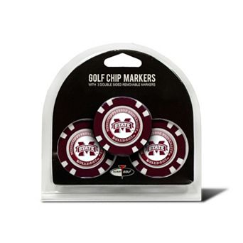 Team Golf Mississippi State Bulldogs 3-pack Poker Chip Ball Markers