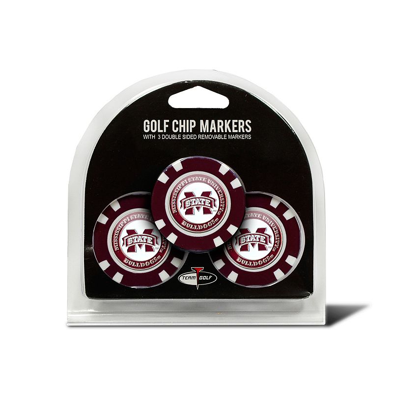 UPC 637556248886 product image for Team Golf Mississippi State Bulldogs 3-pack Poker Chip Ball Markers, Multicolor | upcitemdb.com