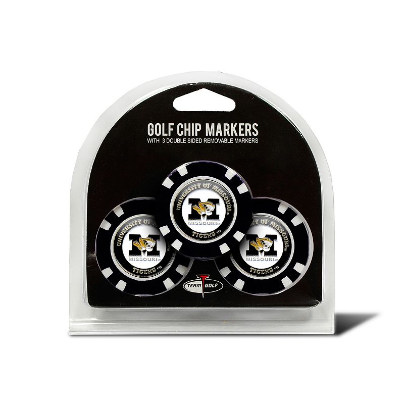 UPC 637556249883 product image for Team Golf Missouri Tigers 3-pack Poker Chip Ball Markers, Multicolor | upcitemdb.com