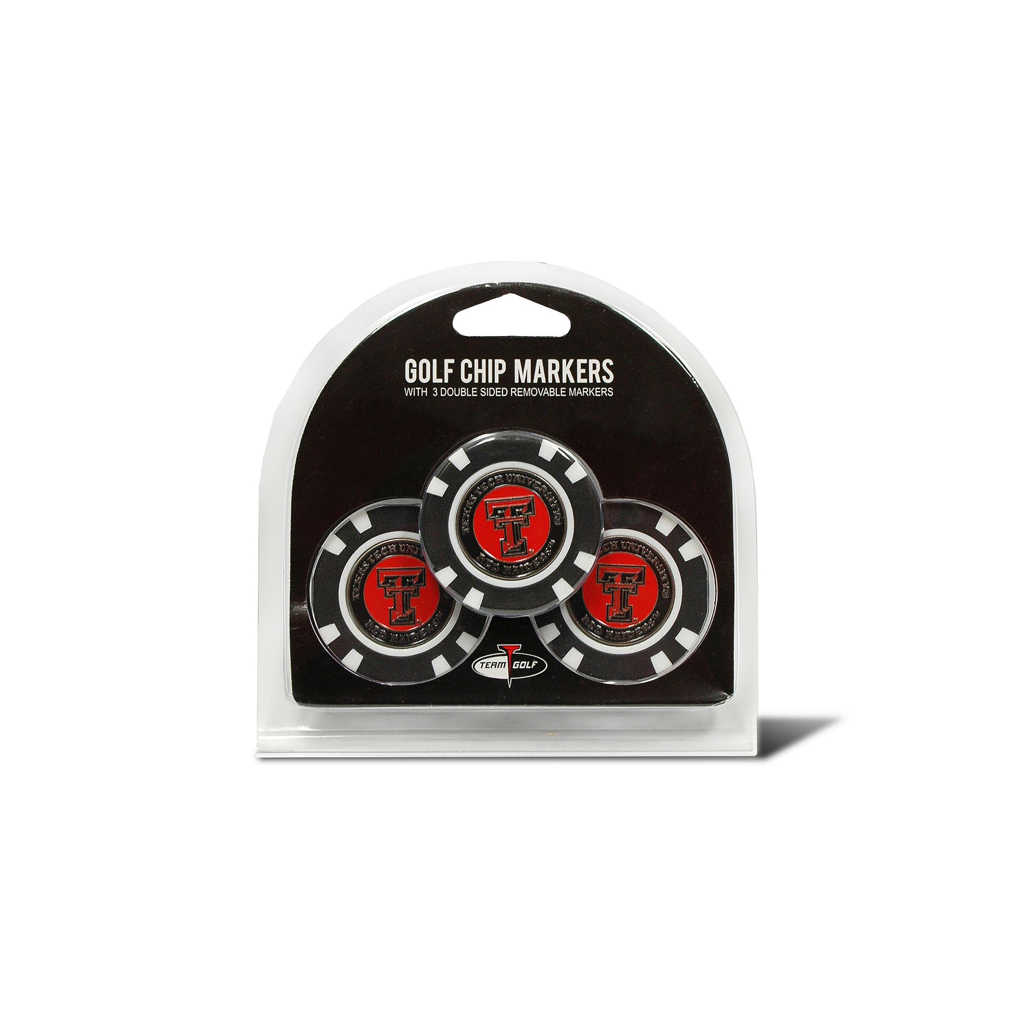 Team Golf Texas Tech Red Raiders 3-pack Poker Chip Ball Markers
