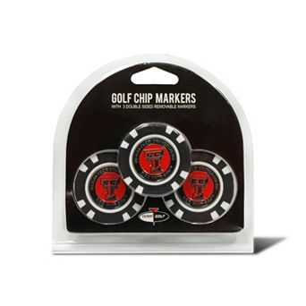 Team Golf Texas Tech Red Raiders 3-pack Poker Chip Ball Markers