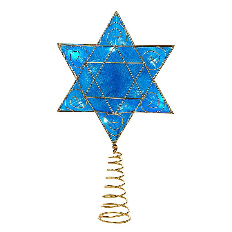 98578755 13-Inch Hanukkah LED Tree Topper, Blue sku 98578755